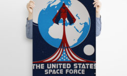Screen Printed Poster: United States Space Force