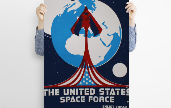 Screen Printed Poster: United States Space Force