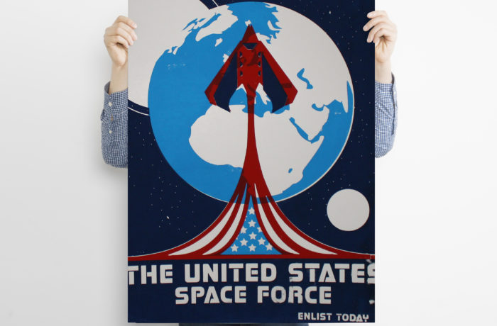 Screen Printed Poster: United States Space Force